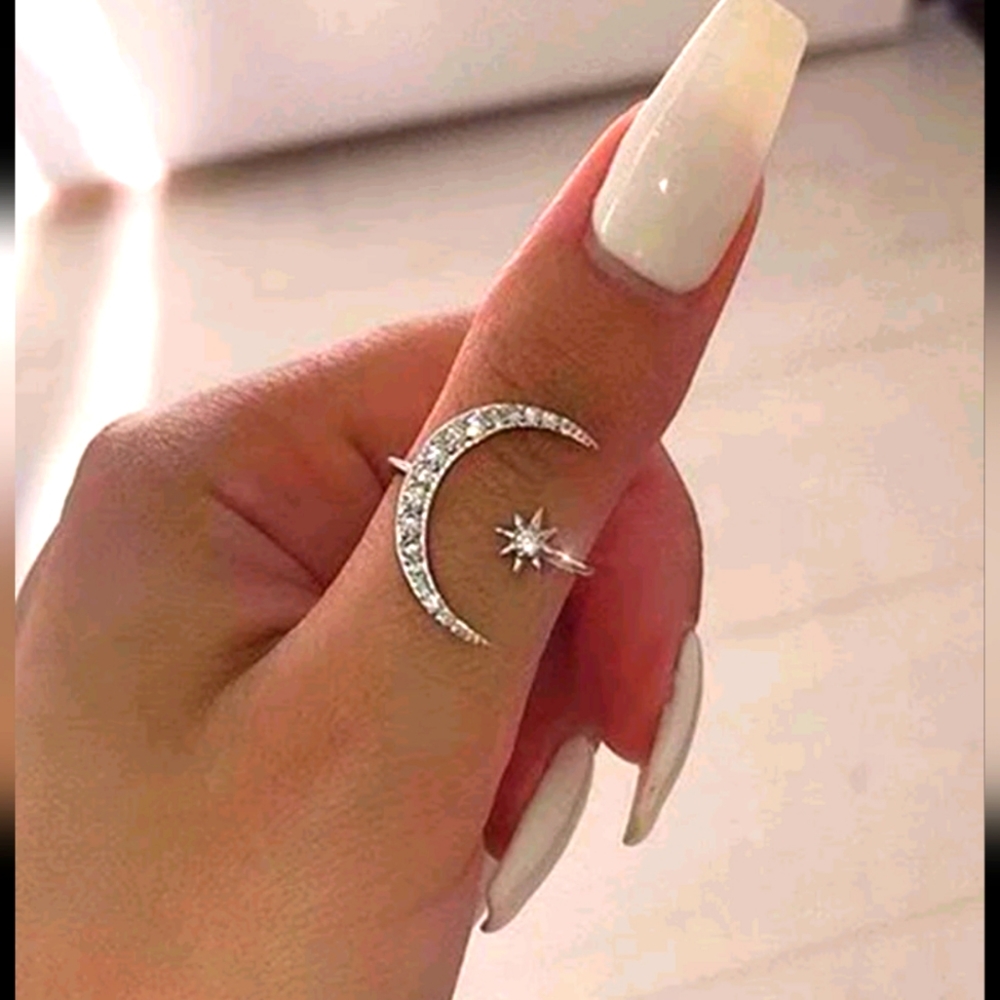 New Moon Ring One Size - Picture 1 of 4